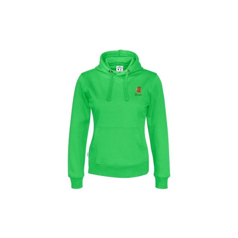 Sweat à capuche femme vert