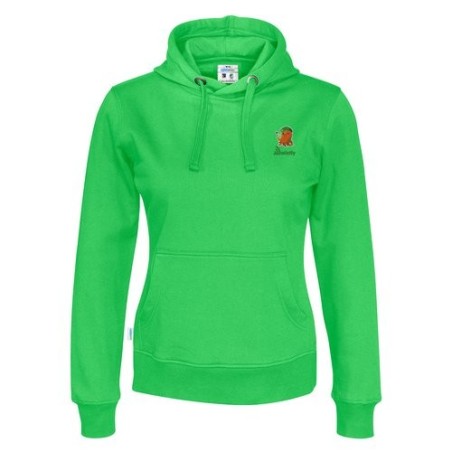 Sweat à capuche femme vert