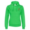 Sweat à capuche femme vert