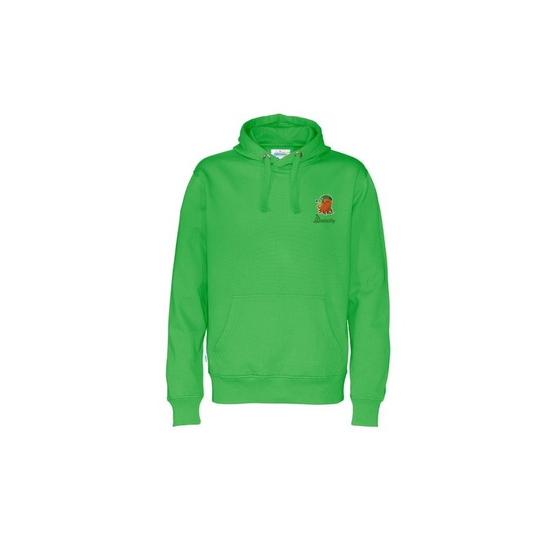 Pull à capuche vert