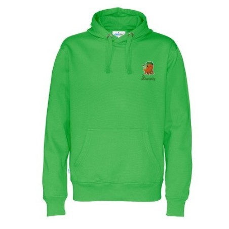 Pull à capuche vert